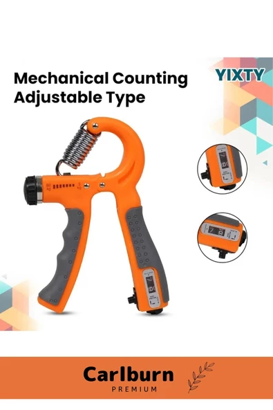 Premium Üretim El Bilek Güçlendirici Kas Yapma Ayarlı Damar Sayaçlı Bilek Güçlendirme Yayı 5-60 Kg. - 2