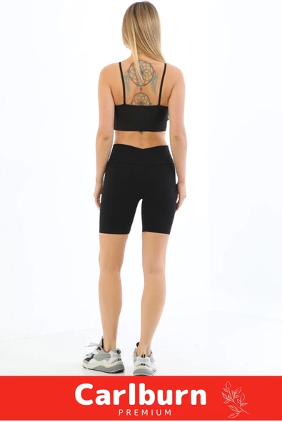 Yeni Sezon Toparlayıcı Kaymaz Sıkılaştırıcı Şekillendirici Lazer Kesim Kemerli Biker Korseli Tayt - 4