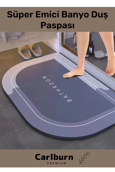 Özel Üretim Nano Teknoloji Kaymaz Kauçuk Hızlı Kuruma Nappa Deri Süper Emici Banyo Duş Paspası