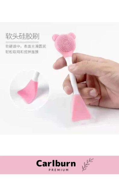 Özel Üretim Çok Amaçlı Makyaj Esnek Yumuşak Silikon Yüz Temizleme Fırçası Maske Uygulama Spatulası - 5