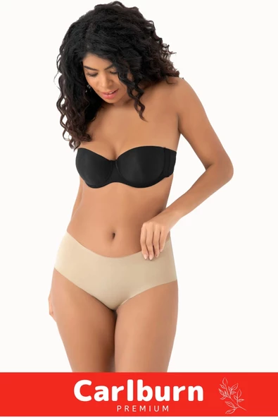 Özel Tasarım İz Göstermeyen Kaymaz Vücut Şekillendirici Kadın Lazer Kesim Toparlayıcı Bato Külot - Resim 2