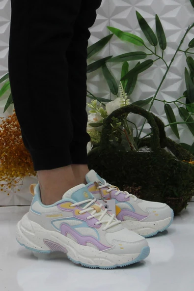 Lumberjack Fanto Kırık Beyaz Rahat Orijinal Ürün Sneaker Kadın Ayakkabı ürün görseli