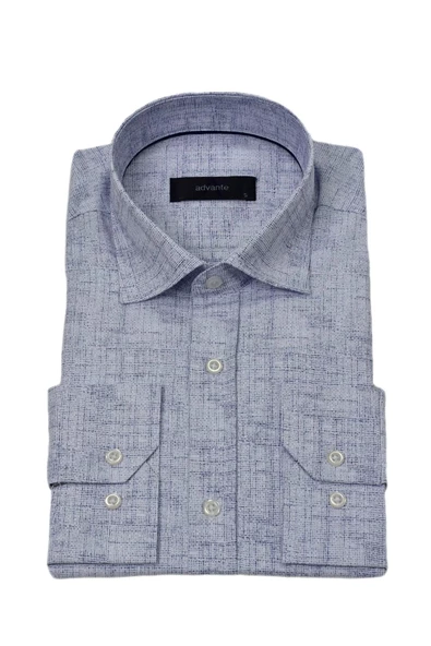 Erkek Klasik Puantiyeli Tek Cepli Gömlek BGL-ST03908 - Resim 12