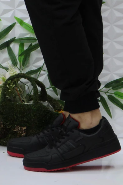 Kinetix Wılmo Pu Siyah Kırmızı Orijinal Ürün Sneaker Erkek Spor Ayakkabı - 3
