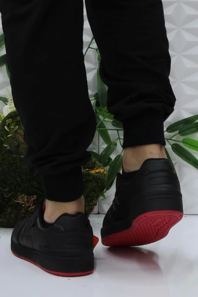 Kinetix Wılmo Pu Siyah Kırmızı Orijinal Ürün Sneaker Erkek Spor Ayakkabı - 4