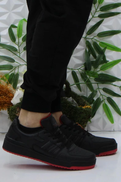 Kinetix Wılmo Pu Siyah Kırmızı Orijinal Ürün Sneaker Erkek Spor Ayakkabı - 1