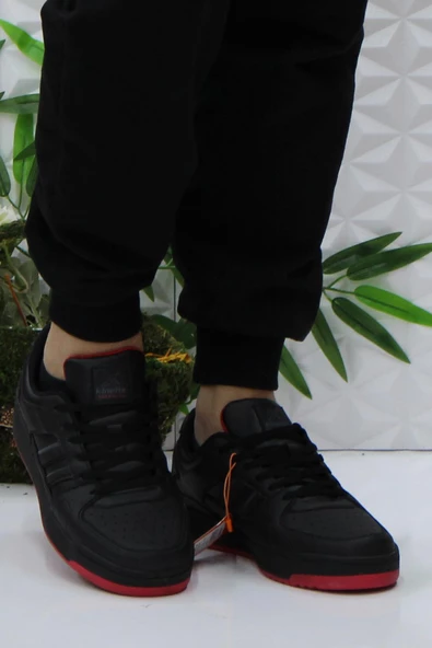 Kinetix Wılmo Pu Siyah Kırmızı Orijinal Ürün Sneaker Erkek Spor Ayakkabı - 2
