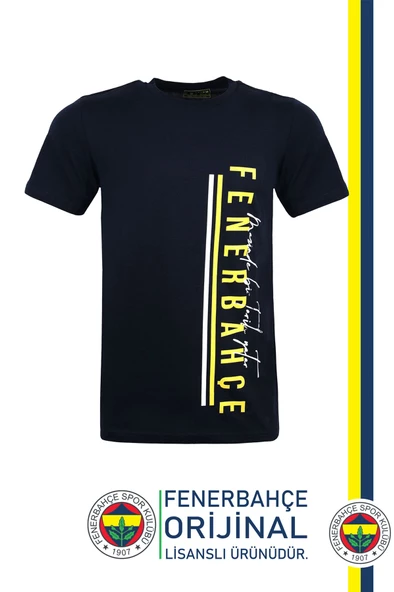 Fenerbahçe Orijinal Lisanslı Sıfır Yaka Tribün T-Shirt