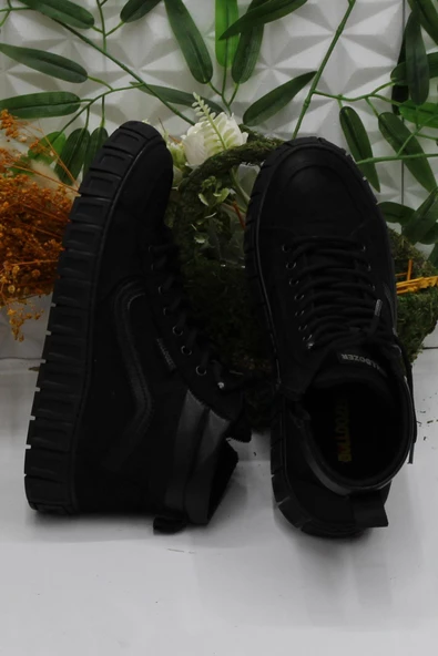 Bulldozer 250117 Siyah Nubuk Rahat Esnek Orijinal Ürün Erkek Bot - Resim 5