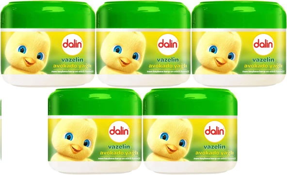 Dalin Vazelin 100ML Nem ve Koruma Avakado Yağlı (5 Li Set)