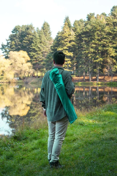 EXENT 4'LÜ Rejisör Kamp Sandalyesi Katlanır Çantalı Piknik, Plaj, Balıkçı Sandalyesi-Yeşil - Resim 5