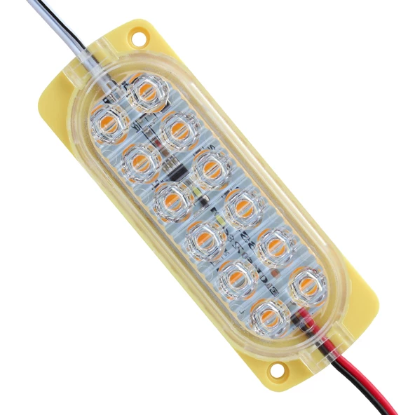 MODÜL LED 24V 1.2W PARLAK YANIP SÖNEN SARI 2835 (4593)