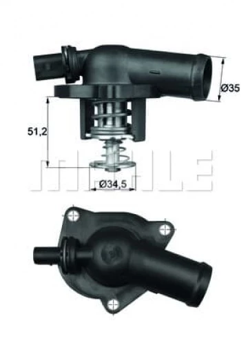 TERMOSTAT 109° GOLF IV BORA A2 1.6FSI LUPO 1.4FSI - MAHLE TI17109