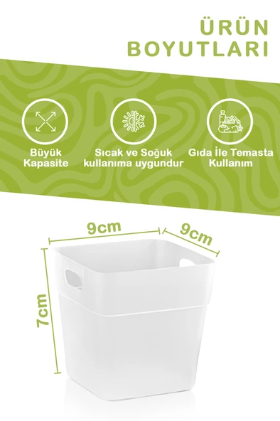 Mithra Life 12 Adet Buzdolabı Kapak İçi Düzenleyici ve Banyo Organizer MIT1104 - 4