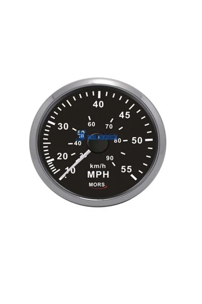 HT MARIN   Mors Sürat Göstergesi 55Mph Pitot Hortum 12-24V Siyah