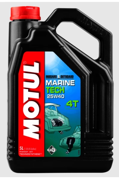 HT MARIN   Motul Marine 4 Zamanlı 25W-40 5 Litre Deniz Motoru Yağı