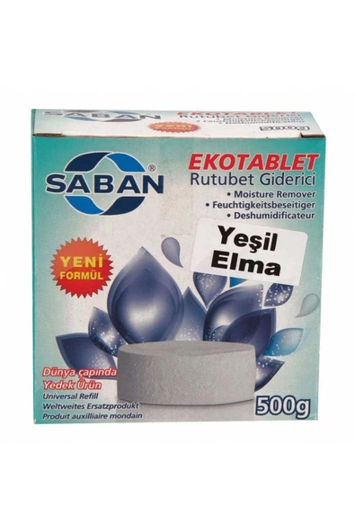 HT MARIN   Saban 500gr Nem Alıcı Yedek Tablet YeşilElma
