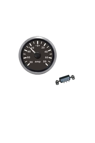 Sealux   Ampermetre Ø52mm Siyah 12/24v Şönt Dahildir Tekne & Yacht - Yat Orijinal