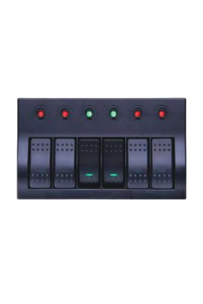 HT MARIN   Bfy 8'Li Swıtch Panel C.S Tekne Karavan Sigortalı
