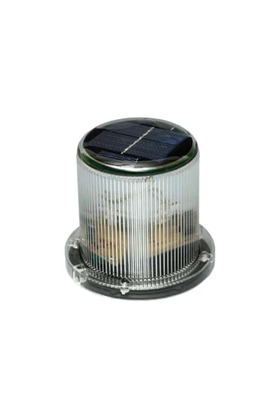 HT MARIN   Saray Solar Panelli Tepe Lambası Led Kırmızı