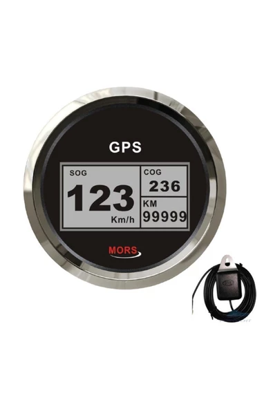 HT MARIN   Mors Sürat Göstergesi 55 Mph Siyah Gps Antenli