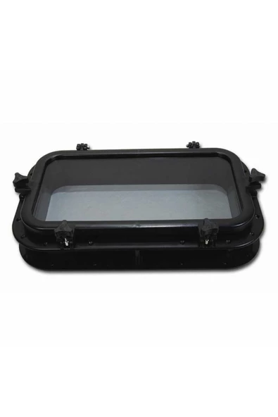 HT MARIN   Içten Montaj Plastik Lumboz / Dikdörtgen 400*200mm Siyah