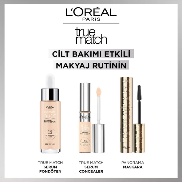 L'Oréal Paris True Match Aydınlatan Serum Kapatıcı - 4D Light Medium - 8