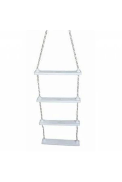 HT MARIN   Katlanır Plastik Basamaklı Ip Merdiven 3 Basamak Boy 50cm