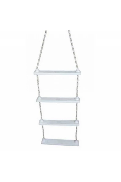 HT MARIN   Katlanır Plastik Basamaklı Ip Merdiven 6 Basamaklı Boy:125cm