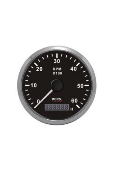 HT MARIN   Mors Devir Göstergesi Ve Motor Saati 6000rpm Siyah