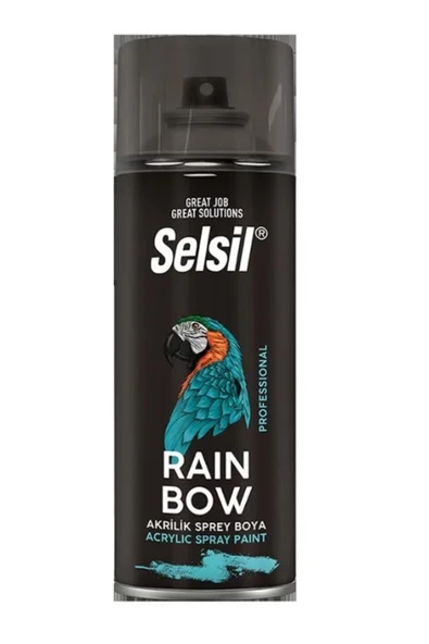 HT MARIN   Selsil Rainbow Akrilik Sprey Boya 400 Ml Trafik Kırmızı