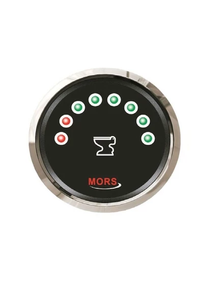 HT MARIN   Mors Dijital Atık Su Göstergesi Siyah 12-24v 55mm