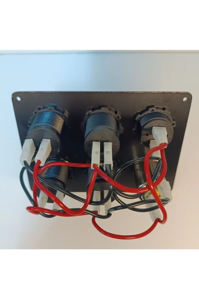 HT MARIN   Switch Panel Çakmak, Çift Usb, Çift Çakmaklık, Voltmetre - 4