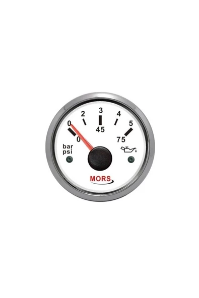 Mors   Yağ Göstergesi 5 Bar 12-24v Çap:55mm Beyaz