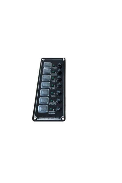 HT MARIN   Izoleli Elektrik Switch Panelleri (dikey) 8li Moon Light