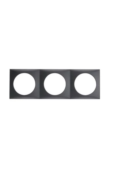 BERKER   Siyah Çerçeve 60x180mm 3 Lü