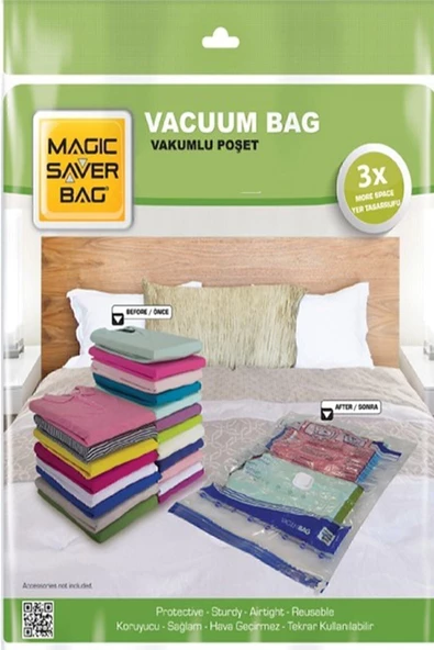 Magic Saver Bag 17li  Vakumlu Poşet Set 1