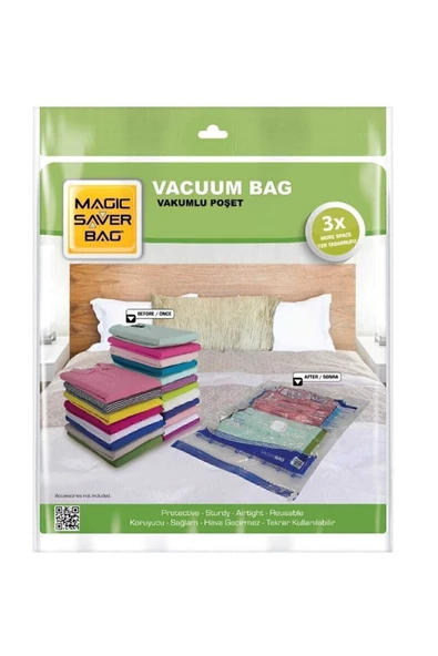 Magic Saver Bag 4'lü Set Askılı Vakumlu Poşet