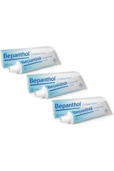 Bepanthol Cilt Bakım Kremi 30 Gr 3 Kutu 12/2021 Miadlı