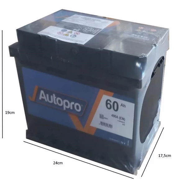 Autopro (İNCİ AKÜ GÜVENCESİYLE) 12V 60Ah (490AEN) - 3