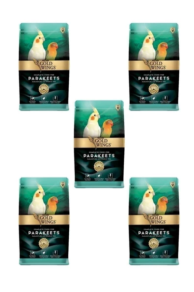 Premium Paraket, Sultan Ve Cennet Papağanı Yemi 1 Kg X 5 Adet