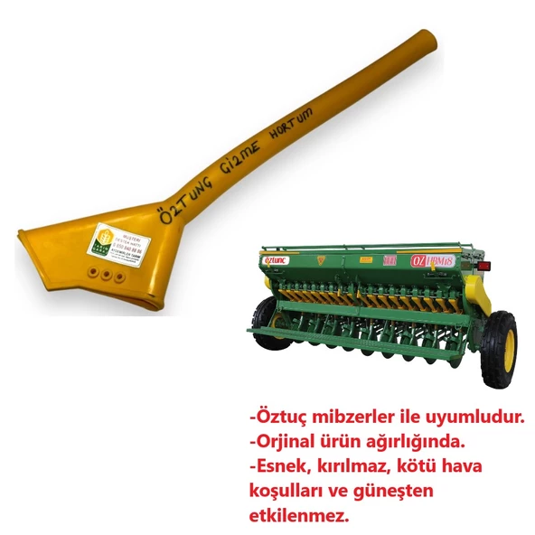 Öztunç Hububat Mibzer Gübre ve Tohum Açılı Çizme Hortum-6 Adet - 2