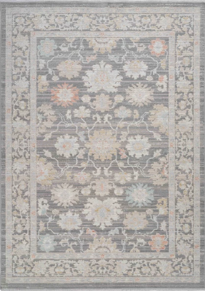 Rustik 2223 Klasik Vintage Salon Gri Country Mutfak Halısı Tozumaz Yumuşak Makine Halısı - 5