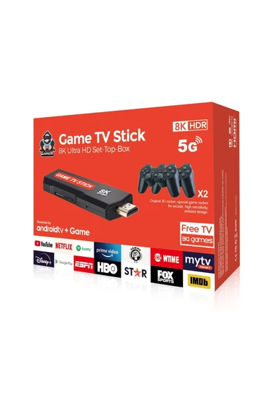 Q9 10000+ Retro Arcade Oyun Konsolu & 8K Ultra HD Android TV Box Netflix YouTube Google Uyumlu - 6
