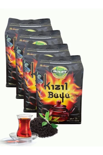 İkiçay Kilitli Ambalaj Kızıl Büyü 1000gr X 4Paket