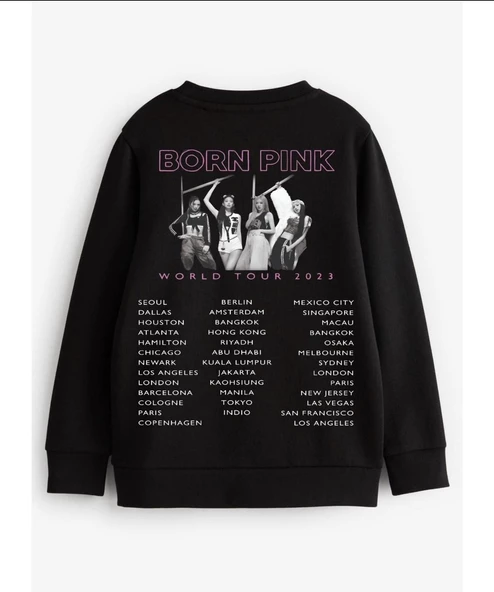 Black Pink Çocuk Sweat - 4