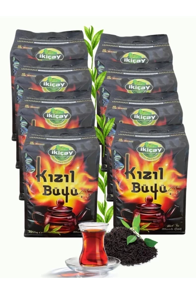 İkiçay Kilitli Ambalaj Kızıl Büyü 1000gr. X 8 Paket