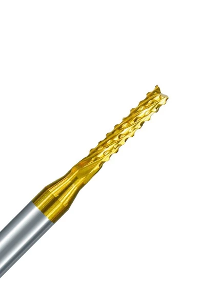 Titanyum Kaplı Tungsten Çelik CNC Freze PCB Kesici 0,5 - 3,175mm - 2