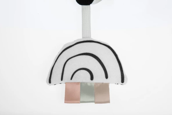 Tiny Love Peluş Panda Puset Oyuncuğu Black White - 2