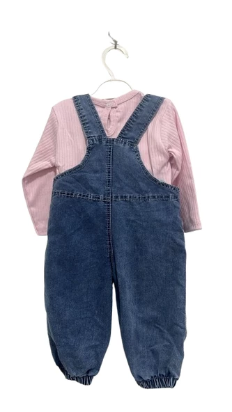 uğurböceğiçocuk Çiçek Peluş Tavşan Kız Bebek Tulum 2351 - 9